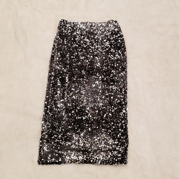 Marella Osmund Sequin Midi Skirt in Velvet-jersey - Picture 6 of 7